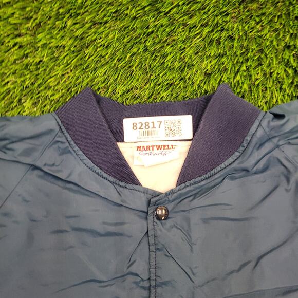 Vintage 80s Hartwell Bomber Jacket 2XL 27x24 Cropped Baggy - Picture 9 of 11